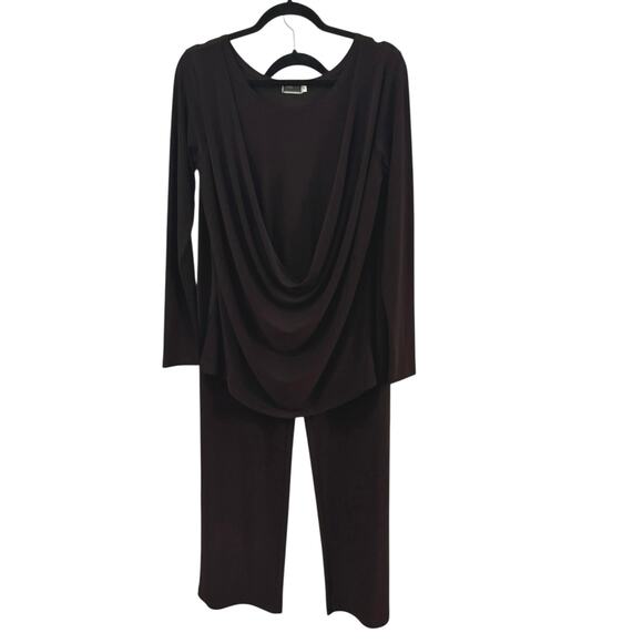 Simpli The Best Two Piece Pantsuit Brown Woman’s Size 10 Contemporary - Picture 1 of 10